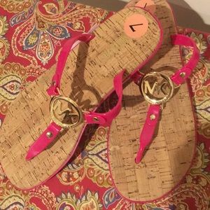 Michael Kors Hot Pink Flats. New, Never Worn